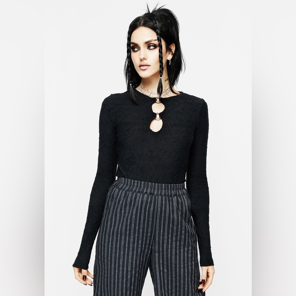 NWT Disturbia Smoulder Long Sleeve Top US 16 / UK 20
